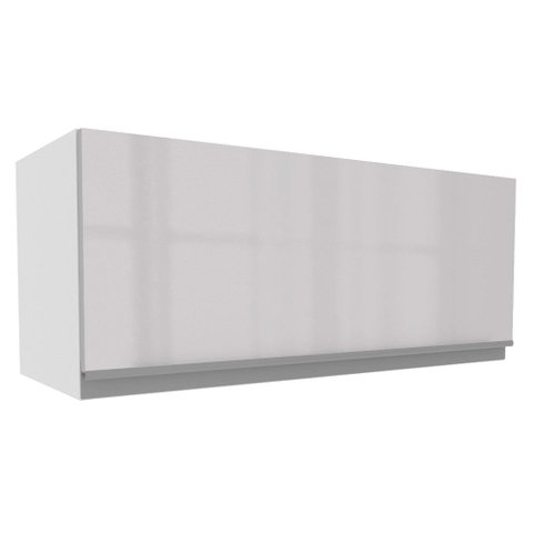 Armário De Cozinha Aéreo 100% MDF 80 cm Porta Branco Brilho Acordes Madesa