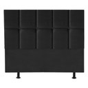 Ver imagem 1 de Cabeceira Cama Box King Estofada Poliana 195 Cm Suede:preto