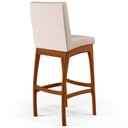 Ver imagem 7 de Banqueta Alta Para Cozinha Sala de Jantar Fixa Mila B04 Suede Bege - Lyam Decor