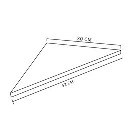 Prateleira de Canto 42x30 Cm Trovarelli Linha Furta-cor em Mdf - 6