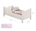 Ver imagem 6 de Cama Infantil Cristal com Grade de Proteção Premium Quarto Infantil Conforto com Colchão Cor Branco