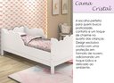 Ver imagem 4 de Cama Infantil Cristal com Grade de Proteção Premium Quarto Infantil Conforto com Colchão Cor Branco