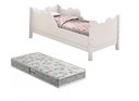 Ver imagem 1 de Cama Infantil Cristal com Grade de Proteção Premium Quarto Infantil Conforto com Colchão Cor Branco