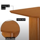 Ver imagem 6 de Mesa de Jantar Eloise 90cm Tampo MDF Laminado Canto Copo com 4 Cadeiras Yasmin