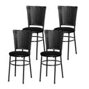 Ver imagem 1 de 4 Cadeiras para Mesa Preta Hawai Preta:preto