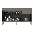 Ver imagem 2 de Balcão de Pia 150 cm 3 Portas e 1 Gaveta Sem Tampo Cinza Gris Line Kits Paraná