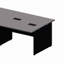 Ver imagem 3 de Mesa Estação de Trabalho 4,80 m X 1,20 m 8 Lugares Pés Painel F5 Office Cor:Cinza Sagrado com