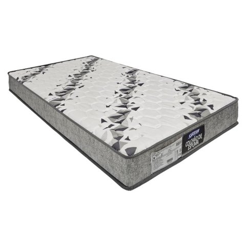 Colchão Solteiro Espuma Supreme D20 (78x188x12) Gazin Cr453a Natural/cinza