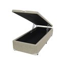 Ver imagem 1 de Cama Box Baú Castor Solteiro Premium Kansas Bege 120x203x35cm