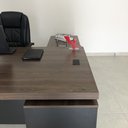 Ver imagem 5 de Escrivaninha Mesa Escritório em L com Caixa de Tomada Tamburato Estação Diretoria 202,5cm Marrom Art