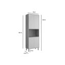Ver imagem 4 de Torre Quente Cozinha Mgm Celeste C/ 4 Portas 70cm Cinamomo/platina