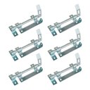Ver imagem 1 de Kit 6 Trinco Ferrolho Para Portão Porteira Aço Zincado 180mm