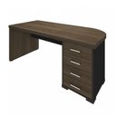Ver mais imagens de Escrivaninha Mesa Escritório Robusta e Funcional 4 Gavetas Lado Direito Tamburato