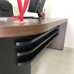 Mesa para Escritório Robusta e Funcional 4 Gavetas Lado Direito Tamburato - 14