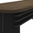Ver imagem 6 de Escrivaninha Mesa Escritório Robusta e Funcional Lado Direito Tamburato 180cm Marrom/Charuto/Preto Artany