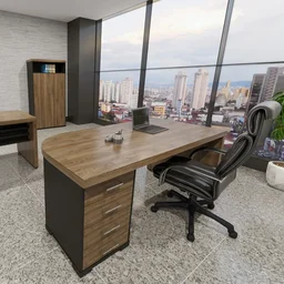 Mesa Executiva Premium para Escritório Tamburato Elegante e Funcional 180cm - 17