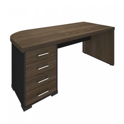 Mesa Executiva Premium para Escritório 4 Gavetas Tamburato Elegante e Funcional - 12