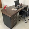 Mesa Executiva Premium para Escritório 4 Gavetas Tamburato Elegante e Funcional - 21