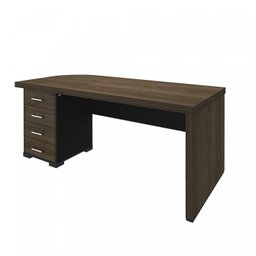 Mesa Executiva Premium para Escritório 4 Gavetas Tamburato Elegante e Funcional - 11