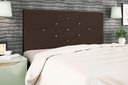 Ver imagem 1 de Cabeceira Solteiro Jbe Moveis Camboriú Preto 94cm Para Cama Box 88cm Decoração Quarto - Marrom