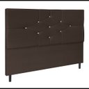 Ver imagem 2 de Cabeceira Solteiro Jbe Moveis Camboriú Preto 94cm Para Cama Box 88cm Decoração Quarto - Marrom