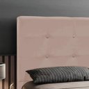 Ver imagem 5 de Cabeceira Luna para Cama Box Solteiro 90 Cm Suede Bege