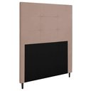 Ver imagem 1 de Cabeceira Luna para Cama Box Solteiro 90 Cm Suede Bege