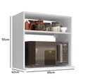 Ver imagem 3 de Suporte Nicho Prateleira Microondas Forno Branco