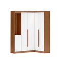 Ver imagem 2 de Guarda- Roupa Modulado Roupeiro de Canto L 5 Portas 4 Gavetas Sapateira Versatille Yescasa