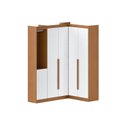 Ver imagem 2 de Guarda- Roupa Modulado Roupeiro de Canto L 5 Portas 4 Gavetas Sapateira Versatille Yescasa