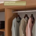 Ver mais imagens de Guarda- Roupa Modulado Roupeiro de Canto L 5 Portas 4 Gavetas Sapateira Versatille Yescasa