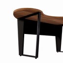 Ver imagem 7 de Mesa para Escritório Mesa Linear Orgânica MDP 175cm Nogal com Preto F5 Office