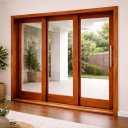 Ver imagem 1 de Porta Balcão de Madeira Modelo York 3fls 2,15(a)x3,00(l) C/fechadura