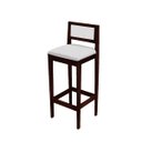 Ver imagem 6 de Kit 2 Banquetas Assento Encosto Estofado em Sintetico Hellen:Imbuia com Sintetico Off White