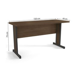 Mesa De Escritório Diretor Versatile Munique 1,50m - 3 Mesa De Escritório Diretor Versatile Munique 1,50m - 3