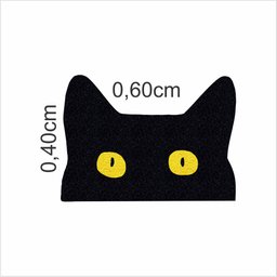 Tapete Pet Gato Rosto do Gato 60x40 Cm - 2