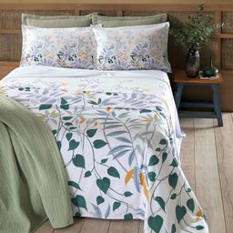 JOGO DE CAMA QUEEN SAFIRA AM-5009 C/ 4PCS: SUSANA - 1