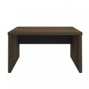 Ver imagem 7 de Escrivaninha Mesa Escritório Tamburato Robusta e Elegante 135,6cm Charuto e Preto Marrom Artany