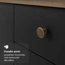 Ver imagem 5 de Armário de Cozinha Compacta 235cm Rustic/preto Gourmet Madesa Xc03 Rustic/preto