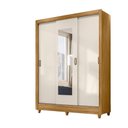 Ver imagem 1 de Guarda Roupa Bolívia 164cm 7 Portas Freijó Off White com Espelho Moval