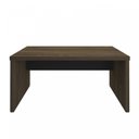 Ver imagem 7 de Mesa Elegante para Escritório Executivo Tamburato 158,5cm Charuto e Preto Marrom Artany