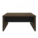 Ver imagem 4 de Mesa Elegante para Escritório Executivo Tamburato 158,5cm Charuto E Preto