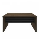 Ver imagem 4 de Mesa Elegante para Escritório Executivo Tamburato 158,5cm Charuto e Preto Marrom Artany
