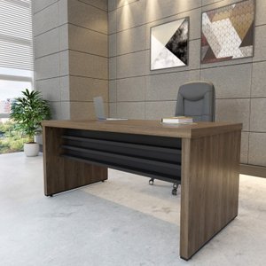 Mesa Elegante para Escritório Executivo 1,6m Tamburato