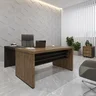 Mesa Elegante para Escritório Executivo 1,6m Tamburato - 14
