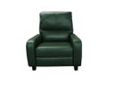 Ver imagem 2 de Poltrona Reclinável de Couro Doral com Mecanismo Way Green Bicolor - Mempra Design