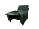 Ver imagem 3 de Poltrona Reclinável de Couro Doral com Mecanismo Way Green Bicolor - Mempra Design