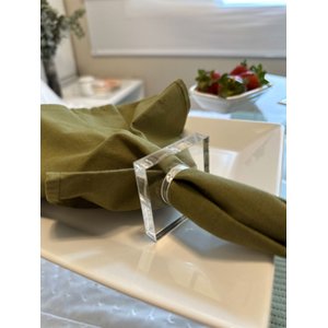 Kit Argolas para Guardanapos em Acrílico com 6 Peças