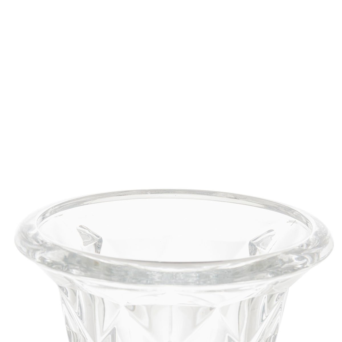 Vaso com Pé de Vidro Diamond 15x24cm Lyor 4290 - 3