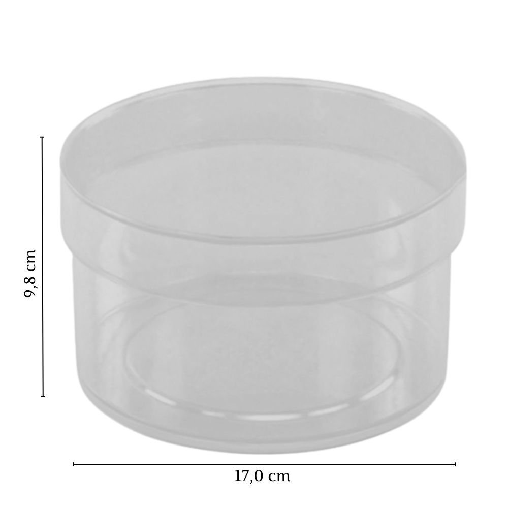 Caixa organizadora redonda com tampa transparente 1,5 litros Plasutil ref. 14761 - 2